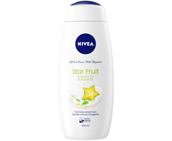 Гель для душа Nivea Крем и Карамболь с маслом монои 500 мл (5900017052960/9005800317892)