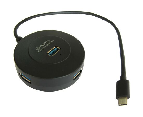 Концентратор Maiwo USB 3.1 Type-C - 4 port USB 3.0 Type-А, cable 30 cm (KH304)