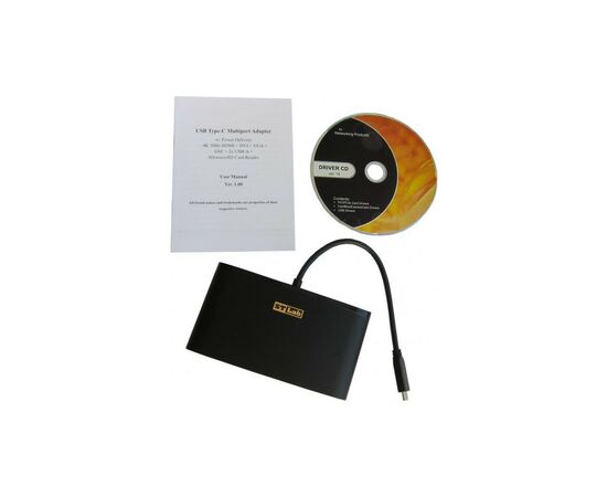 Концентратор ST-Lab USB 3.1 Type-C to HDMI 4K + DVI + VGA + 2хUSB3.0 + Gigabit R (U-2200), изображение 3 Концентратор ST-Lab USB 3.1 Type-C to HDMI 4K + DVI + VGA + 2хUSB3.0 + Gigabit R (U-2200), изображение 3