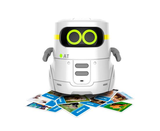 Интерактивная игрушка AT-Robot Умный робот с сенсорным управлением и обучающими карт белый (AT002-01-UKR), изображение 4 Интерактивная игрушка AT-Robot Умный робот с сенсорным управлением и обучающими карт белый (AT002-01-UKR), изображение 4