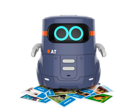 Интерактивная игрушка AT-Robot Умный робот с сенсорным управлением и обучающими карт темно (AT002-02-UKR), изображение 4 Интерактивная игрушка AT-Robot Умный робот с сенсорным управлением и обучающими карт темно (AT002-02-UKR), изображение 4