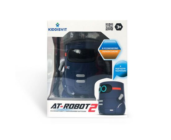 Интерактивная игрушка AT-Robot Умный робот с сенсорным управлением и обучающими карт темно (AT002-02-UKR), изображение 5 Интерактивная игрушка AT-Robot Умный робот с сенсорным управлением и обучающими карт темно (AT002-02-UKR), изображение 5
