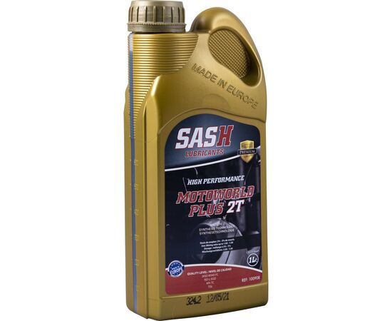 Моторное масло SASH MOTOWORLD PLUS 2T синтетика 1л (100908)
