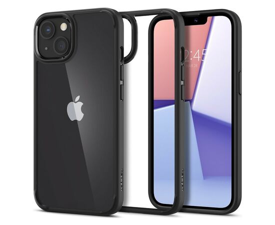 Чехол для моб. телефона Spigen Spigen Apple iPhone 13 Crystal Hybrid, Matte Black (ACS03561), изображение 2 Чехол для моб. телефона Spigen Spigen Apple iPhone 13 Crystal Hybrid, Matte Black (ACS03561), изображение 2