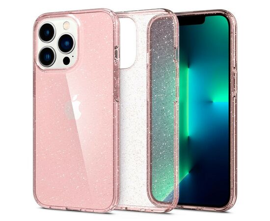 Чехол для моб. телефона Spigen Spigen Apple Iphone 13 Pro Liquid Crystal Glitter, Rose Quar (ACS03256), изображение 2 Чехол для моб. телефона Spigen Spigen Apple Iphone 13 Pro Liquid Crystal Glitter, Rose Quar (ACS03256), изображение 2
