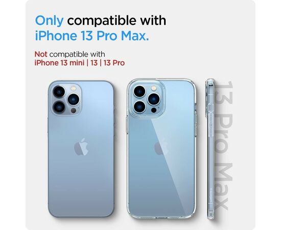 Чехол для моб. телефона Spigen Spigen Apple Iphone 13 Pro Max Crystal Flex, Crystal Clear (ACS03239), изображение 3