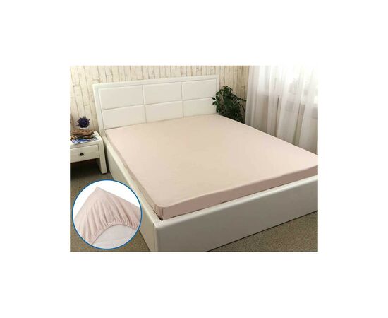 Простынь Руно безь на резинке Beige 180х200 см (504.114У_Beige)