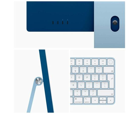 Компьютер Apple A2438 24" iMac Retina 4.5K / Apple M1 / Blue (MGPL3UA/A / MGPL3RU/A), изображение 4