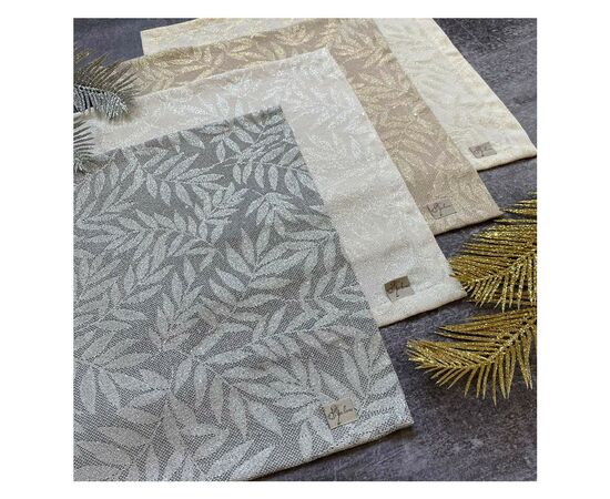 Салфетка на стол Прованс Эльза Серое серебро 40х40 см (16494), изображение 2 Салфетка на стол Прованс Эльза Серое серебро 40х40 см (16494), изображение 2