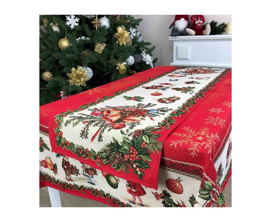 Скатерть Прованс гобеленовая Праздник 135х240 см (23421), изображение 4 Скатерть Прованс гобеленовая Праздник 135х240 см (23421), изображение 4
