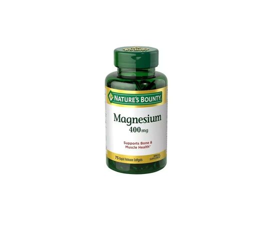 Витаминно-минеральный комплекс Nature's Bounty Магний, 400 мг, Magnesium, 75 гелевых капсул (NRT59408)