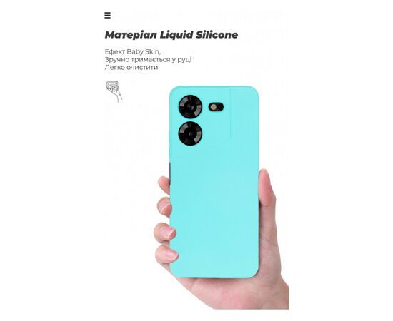 Чехол для мобильного телефона Armorstandart ICON Case Tecno Pova 5 4G Camera cover Light Blue (ARM68921), изображение 7 Чехол для мобильного телефона Armorstandart ICON Case Tecno Pova 5 4G Camera cover Light Blue (ARM68921), изображение 7