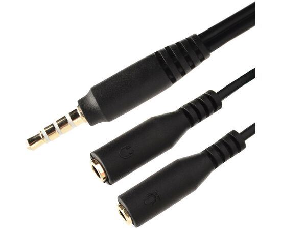 Переходник XoKo SC-009 Jack 2x3.5-мм jack(M) - 3.5-мм 4pin jack(F) (XOKO SC-009), изображение 2 Переходник XoKo SC-009 Jack 2x3.5-мм jack(M) - 3.5-мм 4pin jack(F) (XOKO SC-009), изображение 2