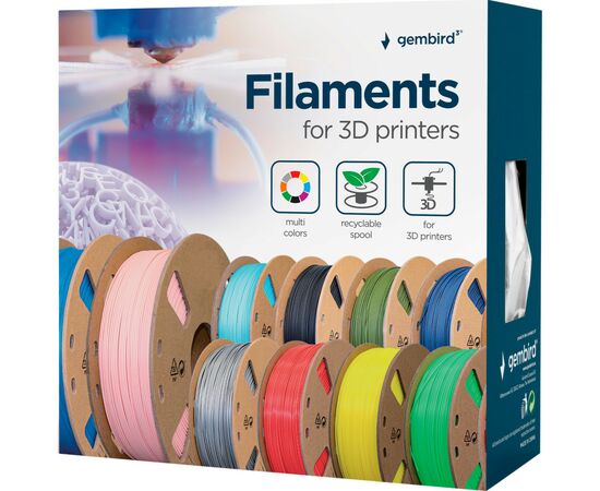 Пластик для 3D-принтера Gembird ABS, 1.75 мм, 1kg, transparent (3DP-ABS1.75-01-TR), зображення 3 Пластик для 3D-принтера Gembird ABS, 1.75 мм, 1kg, transparent (3DP-ABS1.75-01-TR), зображення 3