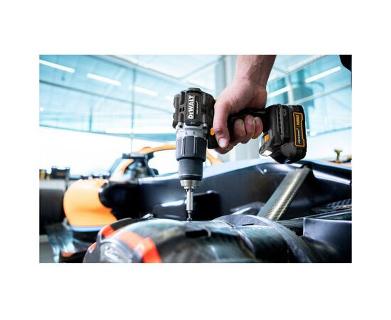 Шуруповерт DeWALT McLaren F1, XR Li-Ion PowerStack 18V GFN блок 2x1.7Ah, 90 Нм, кейс TSTAK (DCD85ME2GT), изображение 14 Шуруповерт DeWALT McLaren F1, XR Li-Ion PowerStack 18V GFN блок 2x1.7Ah, 90 Нм, кейс TSTAK (DCD85ME2GT), изображение 14