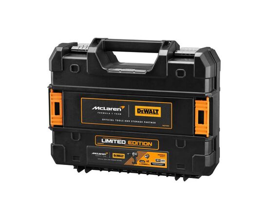 Шуруповерт DeWALT McLaren F1, XR Li-Ion PowerStack 18V GFN блок 2x1.7Ah, 90 Нм, кейс TSTAK (DCD85ME2GT), изображение 4 Шуруповерт DeWALT McLaren F1, XR Li-Ion PowerStack 18V GFN блок 2x1.7Ah, 90 Нм, кейс TSTAK (DCD85ME2GT), изображение 4