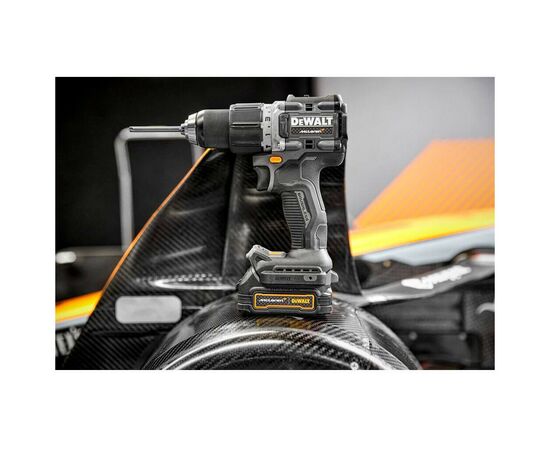 Шуруповерт DeWALT McLaren F1, XR Li-Ion PowerStack 18V GFN блок 2x1.7Ah, 90 Нм, кейс TSTAK (DCD85ME2GT), изображение 9 Шуруповерт DeWALT McLaren F1, XR Li-Ion PowerStack 18V GFN блок 2x1.7Ah, 90 Нм, кейс TSTAK (DCD85ME2GT), изображение 9