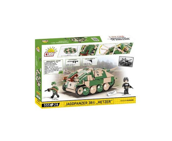 Конструктор Cobi Вторая Мировая Война САУ Хетцер, 555 деталей (COBI-2558), изображение 6