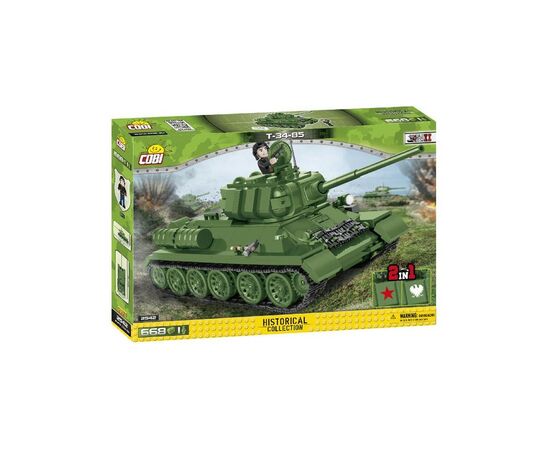 Конструктор Cobi Друга Світова Війна Танк Т-34/85, 668 деталей (COBI-2542)