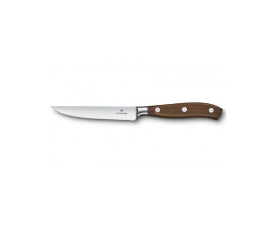 Кухонный нож Victorinox Grand Maitre Steak 12см Serrated Wood (7.7200.12WG), изображение 2 Кухонный нож Victorinox Grand Maitre Steak 12см Serrated Wood (7.7200.12WG), изображение 2