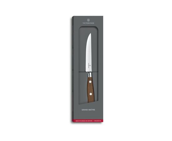 Кухонный нож Victorinox Grand Maitre Steak 12см Serrated Wood (7.7200.12WG)