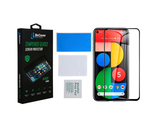 Стекло защитное BeCover Google Pixel 5a 5G Black (706893), изображение 2 Стекло защитное BeCover Google Pixel 5a 5G Black (706893), изображение 2