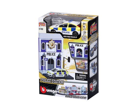 Игровой набор Bburago серии City - Полицейский участок (18-31502), изображение 4 Игровой набор Bburago серии City - Полицейский участок (18-31502), изображение 4