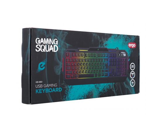 Клавіатура Ergo KB-680 USB Black (KB-680), зображення 6 Клавіатура Ergo KB-680 USB Black (KB-680), зображення 6
