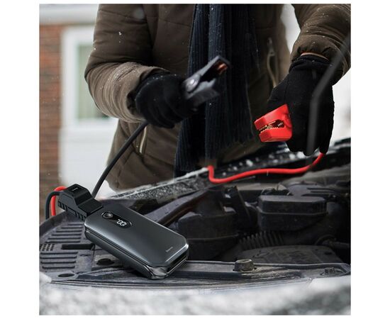 Батарея универсальная Baseus 12000mAh Super Energy Pro Car Jump Starter Black (CRJS03-01), изображение 7 Батарея универсальная Baseus 12000mAh Super Energy Pro Car Jump Starter Black (CRJS03-01), изображение 7