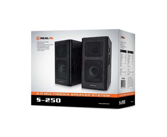 Акустическая система REAL-EL S-250 Black, изображение 8 Акустическая система REAL-EL S-250 Black, изображение 8