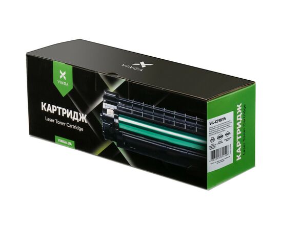 Картридж Vinga CANON 718 Yellow / HP СС532A/CE412A/CF382A 2.9K (V-L-C718YA), изображение 4 Картридж Vinga CANON 718 Yellow / HP СС532A/CE412A/CF382A 2.9K (V-L-C718YA), изображение 4