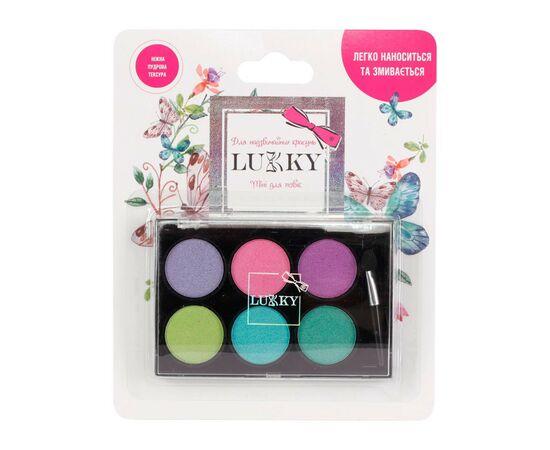 Детская косметика Lukky Тени 6 цветов 7.8 г (T18930), изображение 2 Детская косметика Lukky Тени 6 цветов 7.8 г (T18930), изображение 2