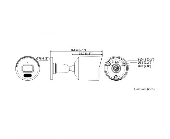 Камера видеонаблюдения Hikvision DS-2CD1027G0-L(C) (2.8), изображение 3 Камера видеонаблюдения Hikvision DS-2CD1027G0-L(C) (2.8), изображение 3