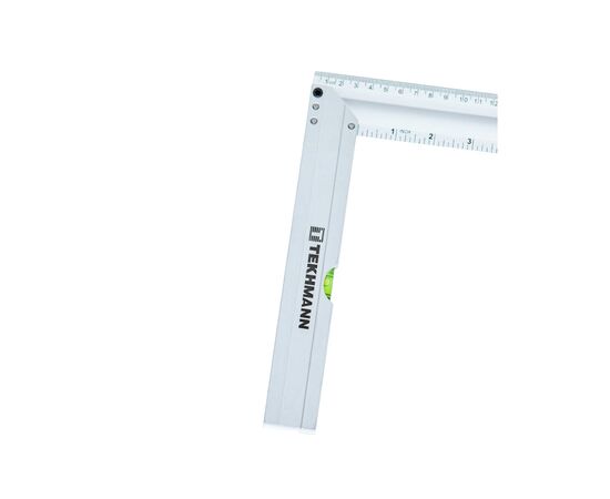 Угольник Tekhmann со встроенным уровнем 500мм (9000500), изображение 2 Угольник Tekhmann со встроенным уровнем 500мм (9000500), изображение 2
