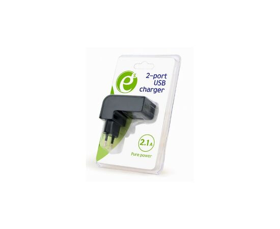 Зарядное устройство EnerGenie USB 2.1A (EG-U2C2A-03-BK), изображение 4 Зарядное устройство EnerGenie USB 2.1A (EG-U2C2A-03-BK), изображение 4