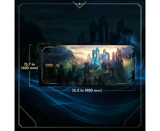 Коврик для мышки Logitech G840 XL Gaming Mouse Pad League of Legends Edition (943-000544), изображение 4 Коврик для мышки Logitech G840 XL Gaming Mouse Pad League of Legends Edition (943-000544), изображение 4