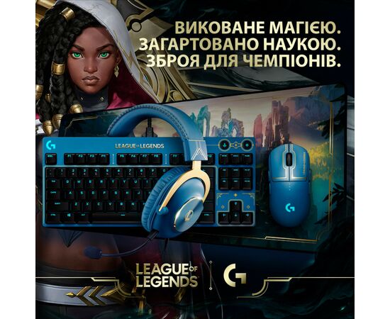 Мышка Logitech G PRO Wireless Gaming Mouse League of Legends Edition (910-006451), изображение 6 Мышка Logitech G PRO Wireless Gaming Mouse League of Legends Edition (910-006451), изображение 6