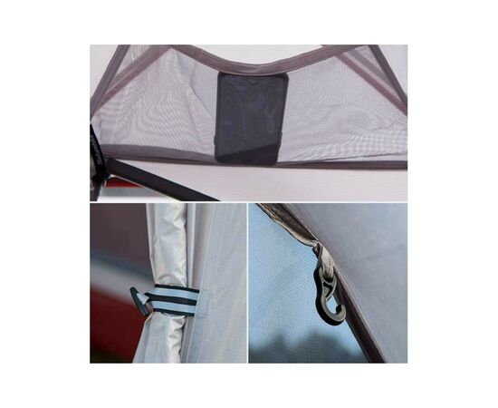 Палатка Naturehike Сloud Up 1 Updated NH18T010-T 20D Grey/Red (6927595730522), изображение 3 Палатка Naturehike Сloud Up 1 Updated NH18T010-T 20D Grey/Red (6927595730522), изображение 3