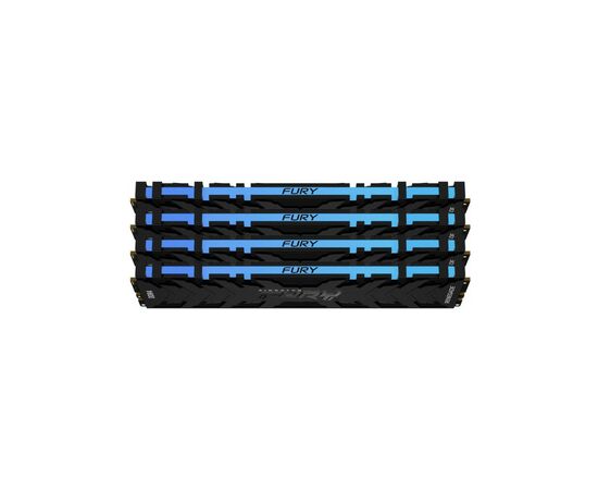 Модуль памяти для компьютера DDR4 32GB (4x8GB) 3200 MHz Renegade RGB Black Kingston Fury (ex.HyperX) (KF432C16RBAK4/32), изображение 2 Модуль памяти для компьютера DDR4 32GB (4x8GB) 3200 MHz Renegade RGB Black Kingston Fury (ex.HyperX) (KF432C16RBAK4/32), изображение 2