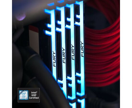 Модуль памяти для компьютера DDR4 32GB (4x8GB) 3200 MHz Renegade RGB Black Kingston Fury (ex.HyperX) (KF432C16RBAK4/32), изображение 5 Модуль памяти для компьютера DDR4 32GB (4x8GB) 3200 MHz Renegade RGB Black Kingston Fury (ex.HyperX) (KF432C16RBAK4/32), изображение 5