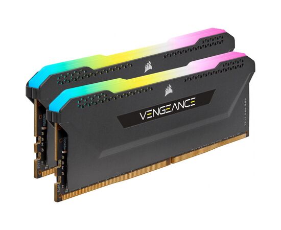 Модуль пам'яті для комп'ютера DDR4 16GB (2x8GB) 3200 MHz Vengeance RGB PRO Black Corsair (CMH16GX4M2E3200C16), зображення 3 Модуль пам'яті для комп'ютера DDR4 16GB (2x8GB) 3200 MHz Vengeance RGB PRO Black Corsair (CMH16GX4M2E3200C16), зображення 3