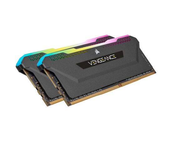 Модуль памяти для компьютера DDR4 32GB (2x16GB) 3200 MHz Vengeance RGB PRO SL Black Corsair (CMH32GX4M2Z3200C16)