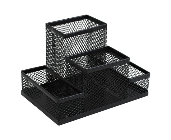 Настольный набор H-Tone металлический, 15,3х10,3х10 см, черный (SET-HT-JJ41208)