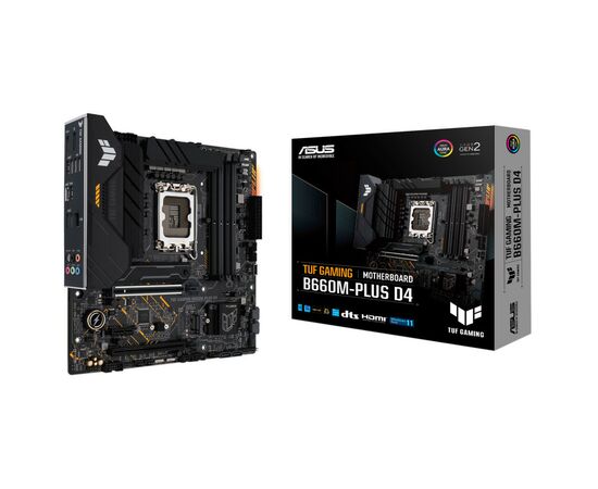 Материнская плата ASUS TUF GAMING B660M-PLUS D4, изображение 2 Материнская плата ASUS TUF GAMING B660M-PLUS D4, изображение 2