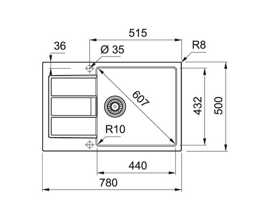 Мойка кухонная Franke Sirius 2.0 S2D 611-78 XL (143.0621.338), изображение 2 Мойка кухонная Franke Sirius 2.0 S2D 611-78 XL (143.0621.338), изображение 2
