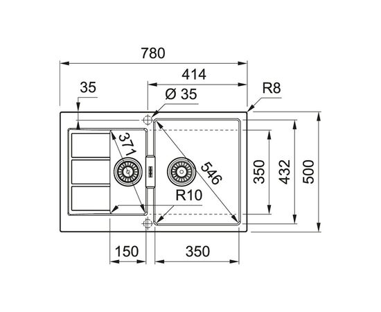 Мойка кухонная Franke Sirius S2D 651-78 (143.0632.386), изображение 2 Мойка кухонная Franke Sirius S2D 651-78 (143.0632.386), изображение 2