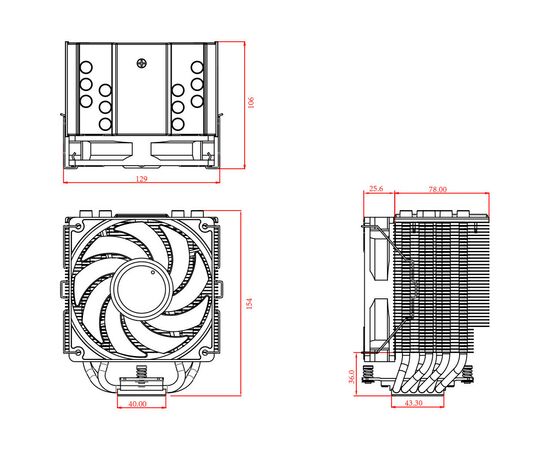 Кулер для процессора ID-Cooling SE-226-XT ARGB, изображение 8 Кулер для процессора ID-Cooling SE-226-XT ARGB, изображение 8