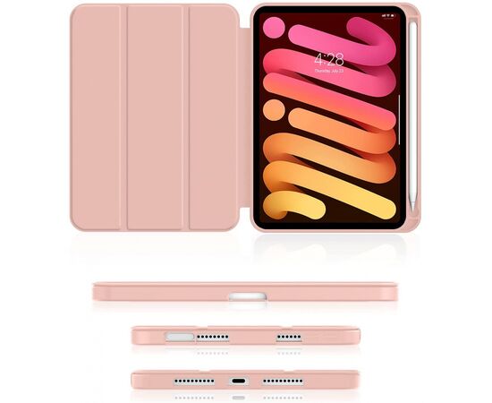 Чехол для планшета BeCover Direct Charge Pen Apple iPad mini 6 2021 Pink (706789), изображение 3 Чехол для планшета BeCover Direct Charge Pen Apple iPad mini 6 2021 Pink (706789), изображение 3