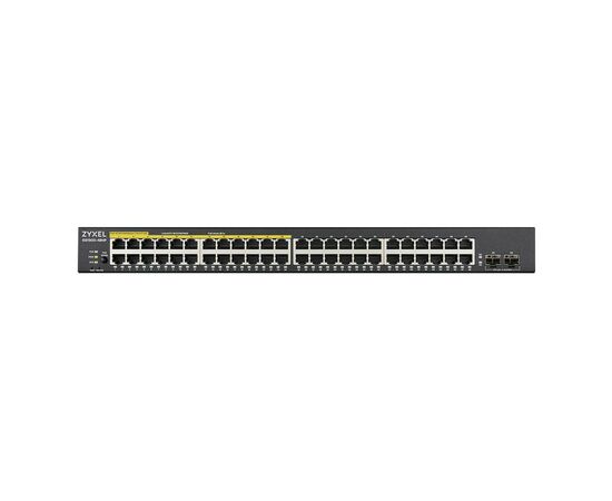 Коммутатор сетевой ZyXel GS1900-48HP (GS1900-48HPV2-EU0101F), изображение 2 Коммутатор сетевой ZyXel GS1900-48HP (GS1900-48HPV2-EU0101F), изображение 2