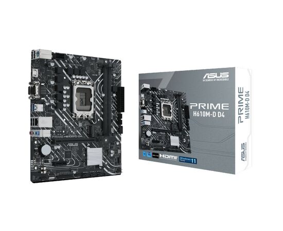 Материнська плата ASUS PRIME H610M-D D4, зображення 2 Материнська плата ASUS PRIME H610M-D D4, зображення 2